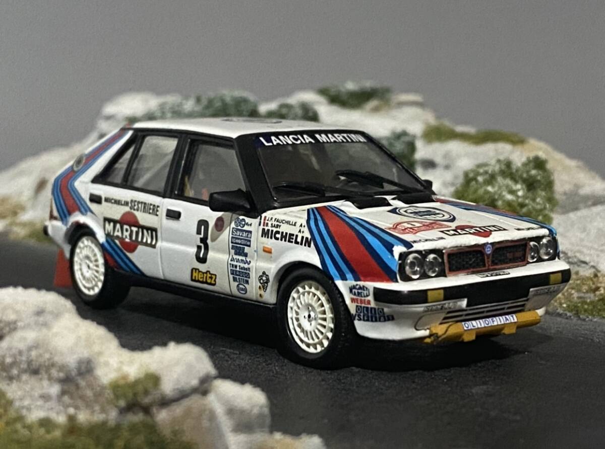 1/43 Lancia Delta HF 4WD #3 WRC Winner Rallye Monte Carlo ◆ B. Saby / J. F. Fauchille ◆ ランチア デルタ RAC015