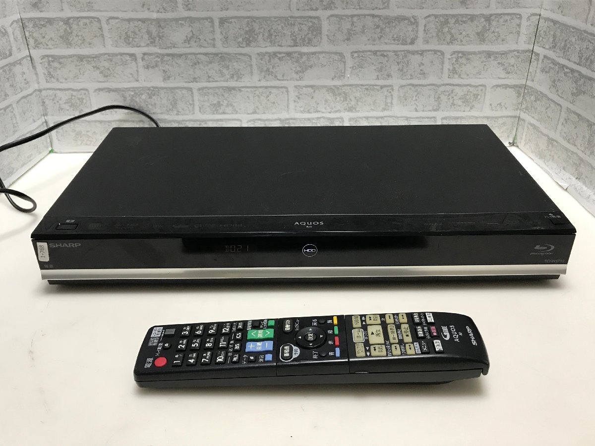 SHARP　BDレコーダー　BD-W1700　中古品1-768