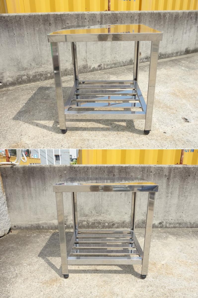 中古】D▽アズマ 業務用 厨房 作業台 棚 ステンレス コンロ用 中古】D▽アズマ 業務用 厨房 作業台 棚 ステンレス コンロ用