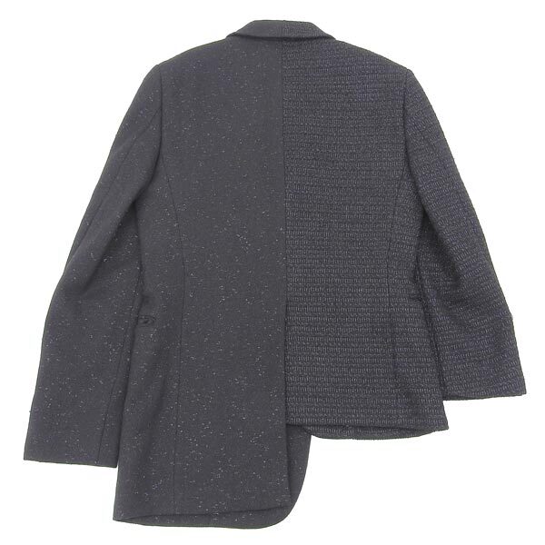 ◆美品◆ コムデギャルソン オムプリュス COMME DES GARCONS HOMME PLUS アシンメトリー ドッキングジャケット メンズ XS 2017AW [Y03228]