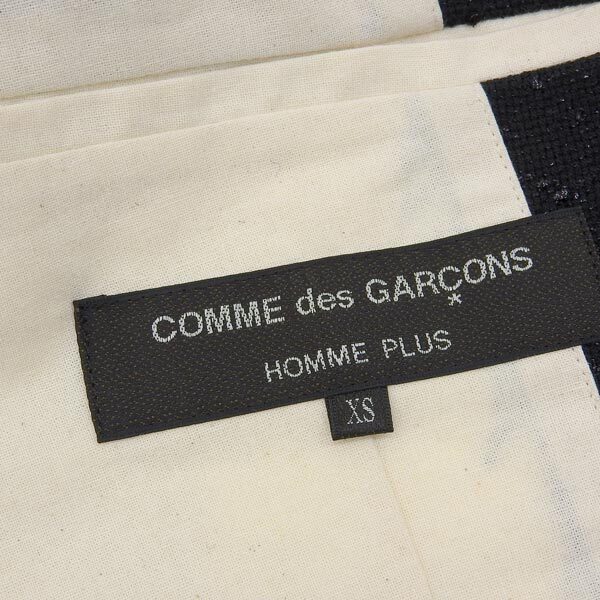 ◆美品◆ コムデギャルソン オムプリュス COMME DES GARCONS HOMME PLUS アシンメトリー ドッキングジャケット メンズ XS 2017AW [Y03228]