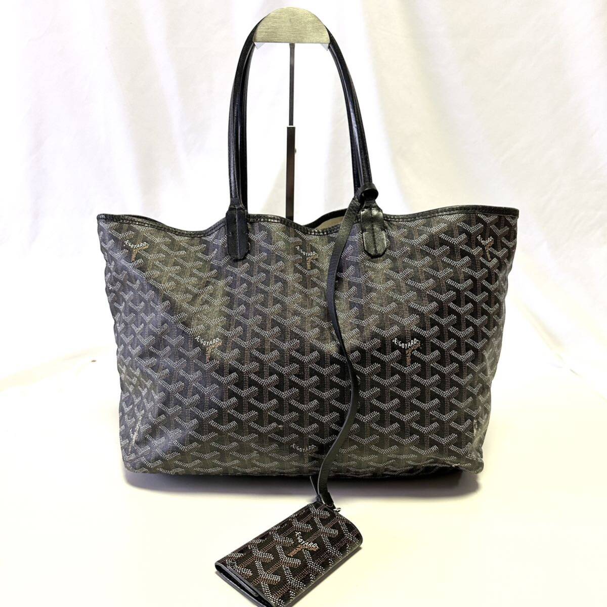 正規品 希少 GOYARD ゴヤール サンルイPM トートバッグ ブラック 正規品 希少 GOYARD ゴヤール サンルイPM トートバッグ ブラック