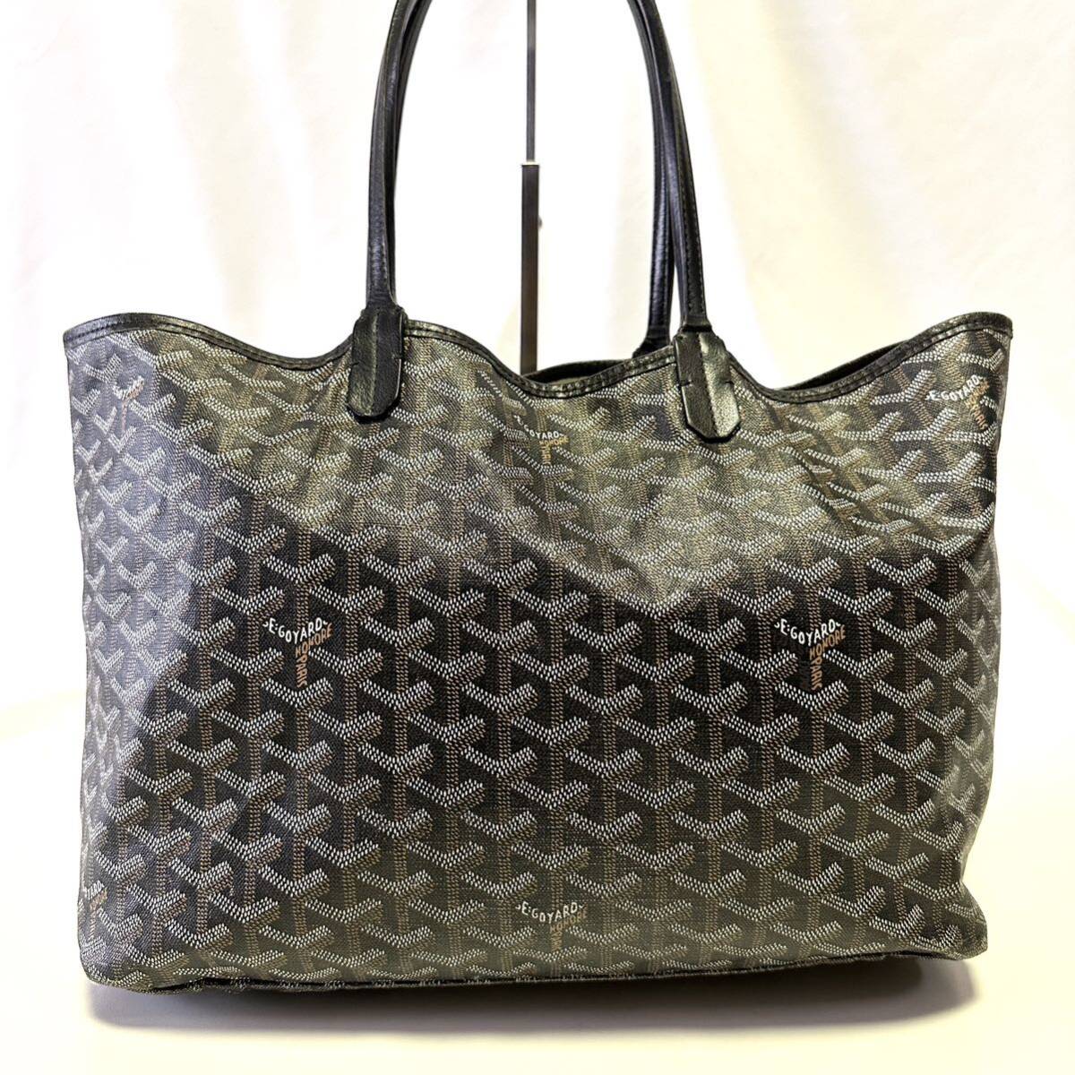 正規品 希少 GOYARD ゴヤール サンルイPM トートバッグ ブラック 正規品 希少 GOYARD ゴヤール サンルイPM トートバッグ ブラック