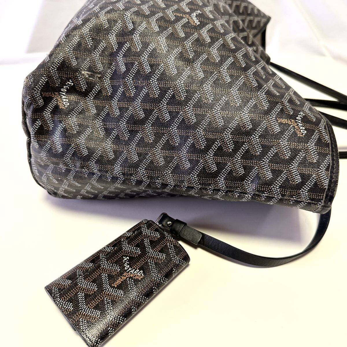 正規品 希少 GOYARD ゴヤール サンルイPM トートバッグ ブラック 正規品 希少 GOYARD ゴヤール サンルイPM トートバッグ ブラック