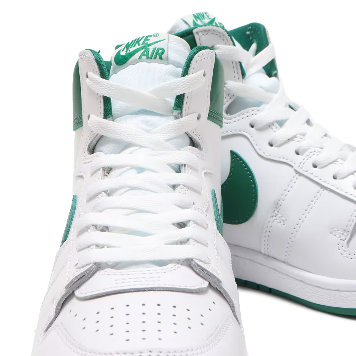 ナイキ ジョーダン エア シップ PE SP 33cm ホワイト グリーン 稅込定価17600円 NIKE JORDAN AIR SHIP PE SP スニーカー 天然皮革 白 緑