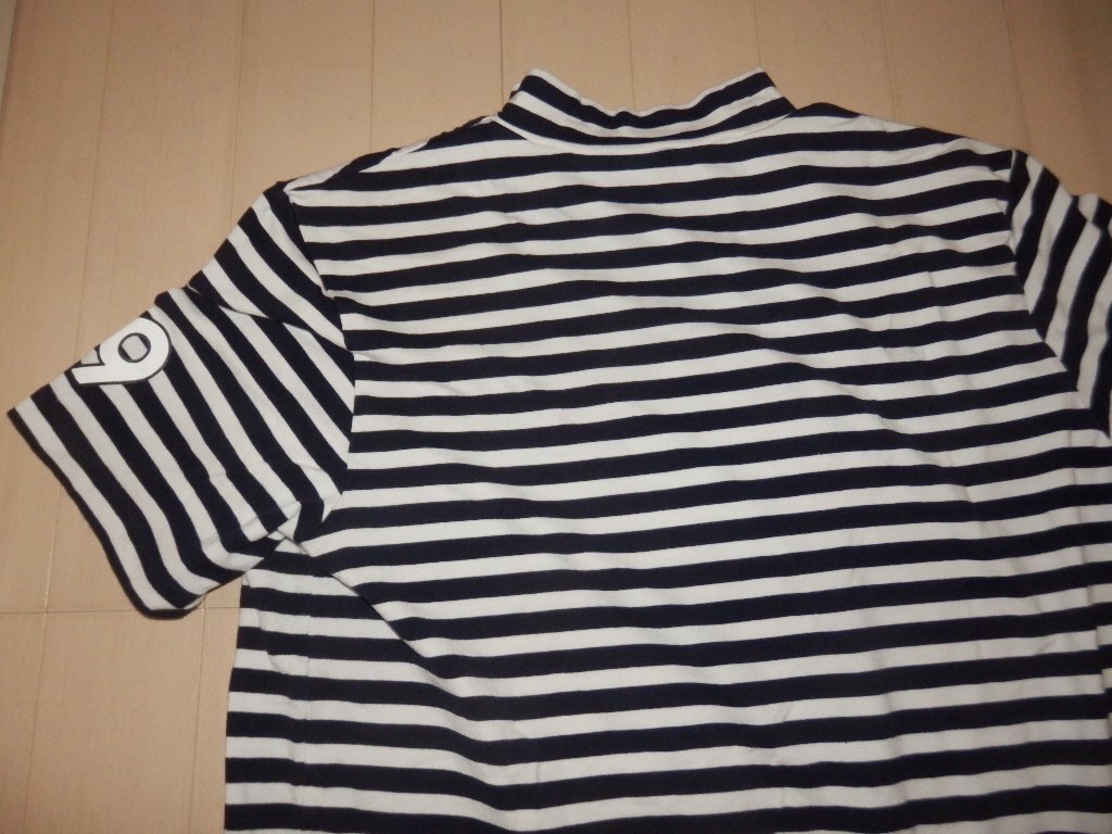 認識タグ有★PEARLY GATES パーリーゲイツ★人気 ハイネック半袖シャツ PG柄 2021年モデル★サイズ6 LL