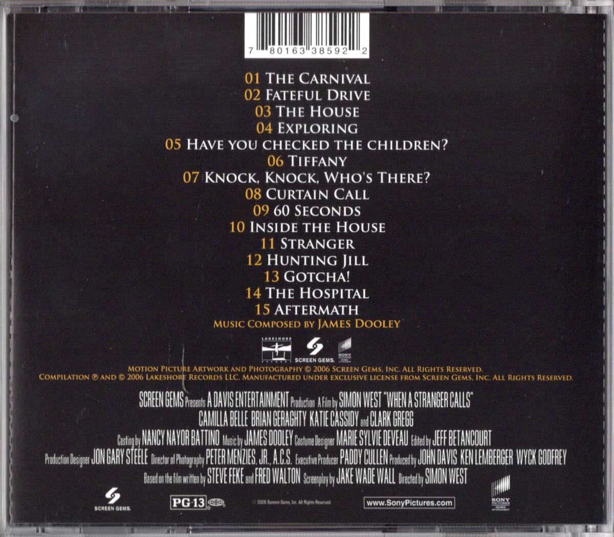 [ soundtrack CD]je-mz*du- Lee [ -stroke Ranger * call ]kami-la* bell * 2006 year America record *JAMES DOOLEY