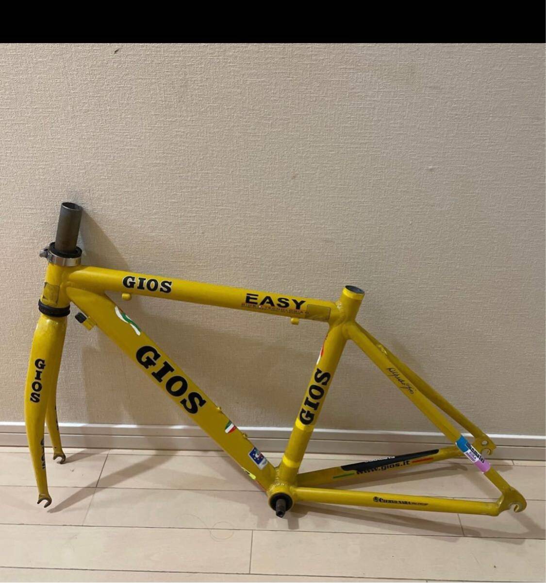 GIOSアルミ フレーム Gios 現状品 Fフォーク外して発送します GIOSアルミ フレーム Gios 現状品 Fフォーク外して発送します