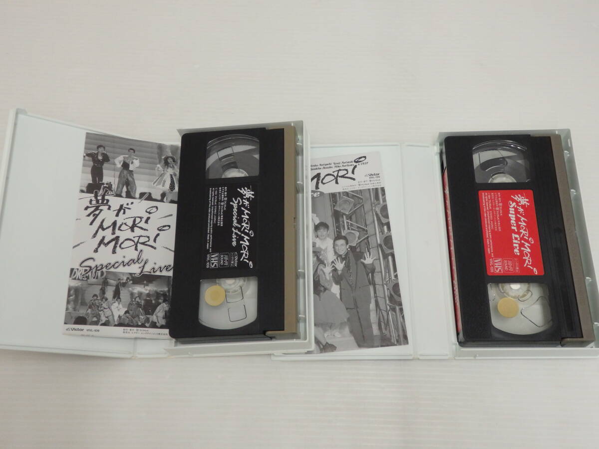 cd17)ジャンク VHS 夢がMORI MORI Special Live/Super Live 2本 cd17)ジャンク VHS 夢がMORI MORI Special Live/Super Live 2本