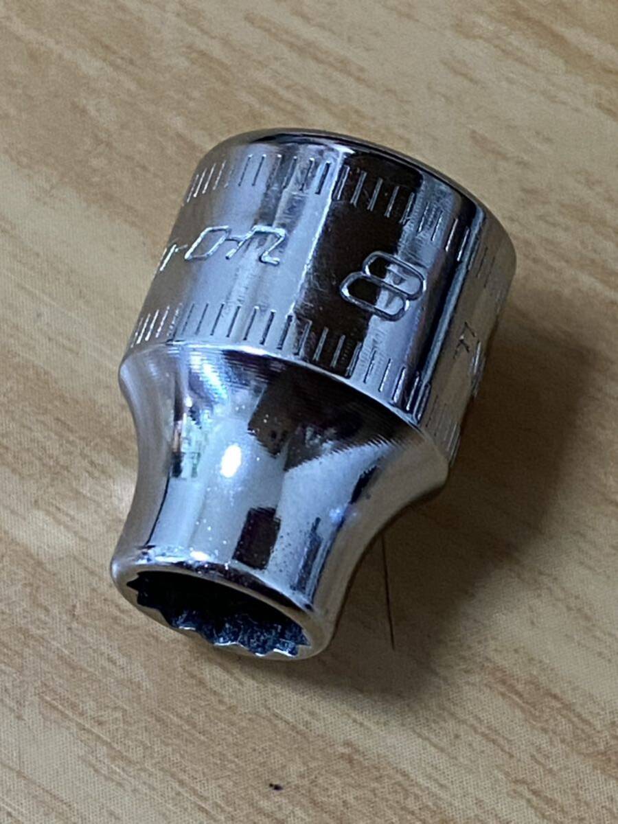 8mm 3/8 シャロー スナップオン FM8 (12角) 中古品 美品 保管品 8mm 3/8 シャロー スナップオン FM8 (12角) 中古品 美品 保管品