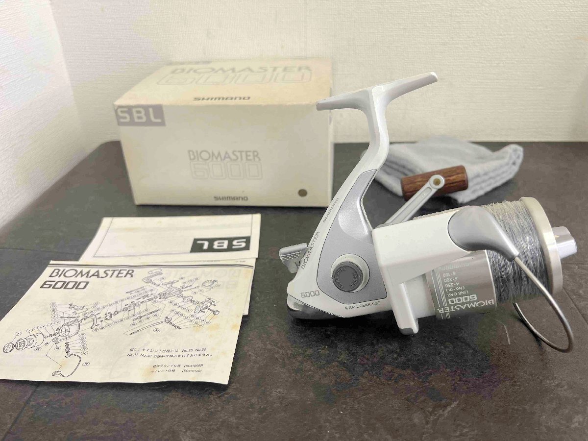 CT7453/ SHIMANO シマノ BIOMASTER 6000 釣り リール 取扱説明書付 箱付【保証あり】240822