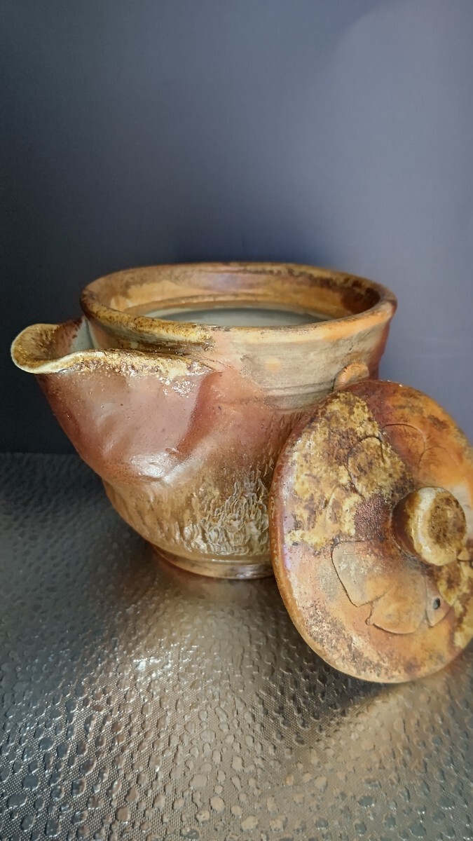 蔵出し品備前焼作家造 手造り宝瓶(2個)煎茶道具 骨董 茶器 急須 蔵出し品備前焼作家造 手造り宝瓶(2個)煎茶道具 骨董 茶器 急須