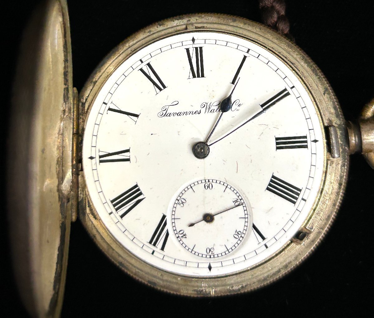 【メーカー再生品】 タバン Watch Tavannes 和の美 手巻き 稼働品 銀0.800 懐中時計 手巻き