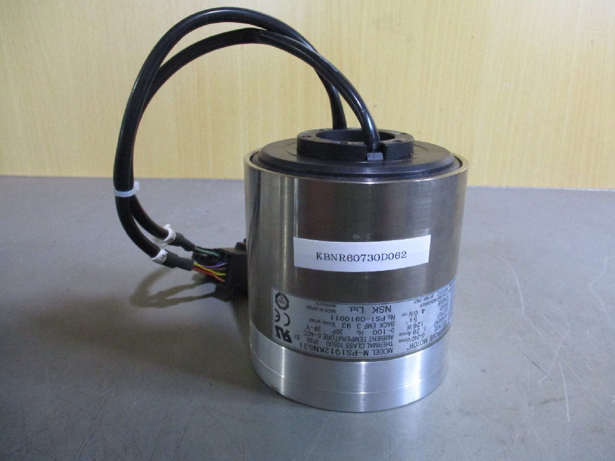 中古 NSK MEGATORQUEMOTOR M-PS1012KN531メガトルクモータ 126W 中古 NSK MEGATORQUEMOTOR M-PS1012KN531メガトルクモータ 126W