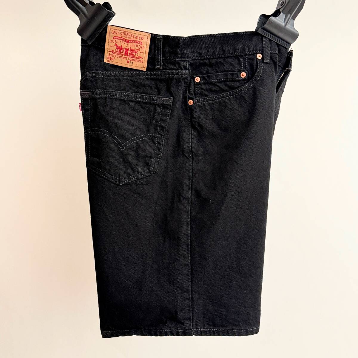 USA製 94年 Levi's 550 Black Denim Shorts 黒 W32 90s
