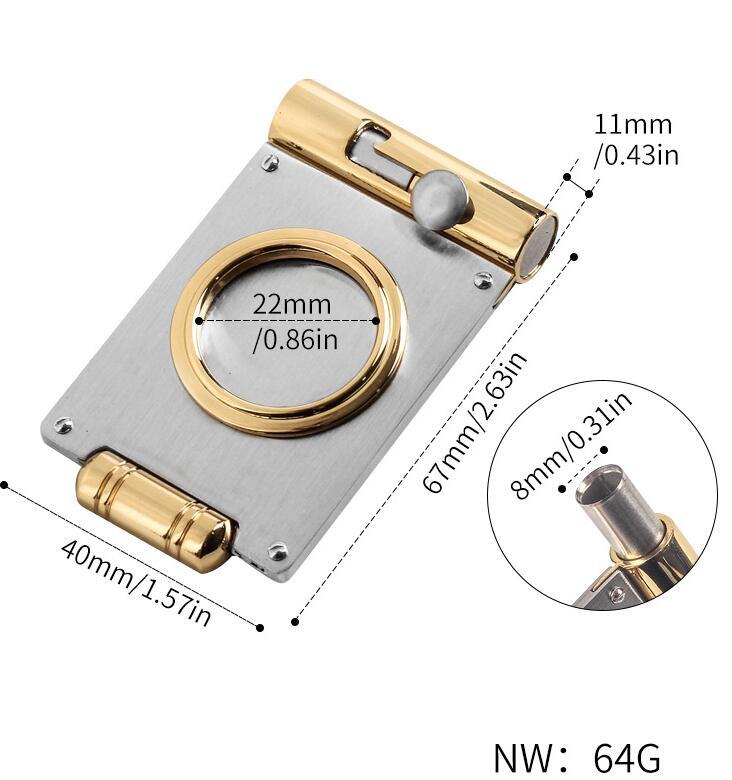  new arrival 2.1 stainless steel steel cigar cutter cigar punch . darts for leaf volume scissors cutting knife metal 