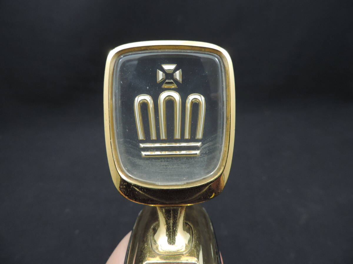 [ secondhand goods ]* rare * Toyota 15 series Crown Majesta Gold plating bonnet mascot bon trout that time thing out of print genuine products after market goods gilding 