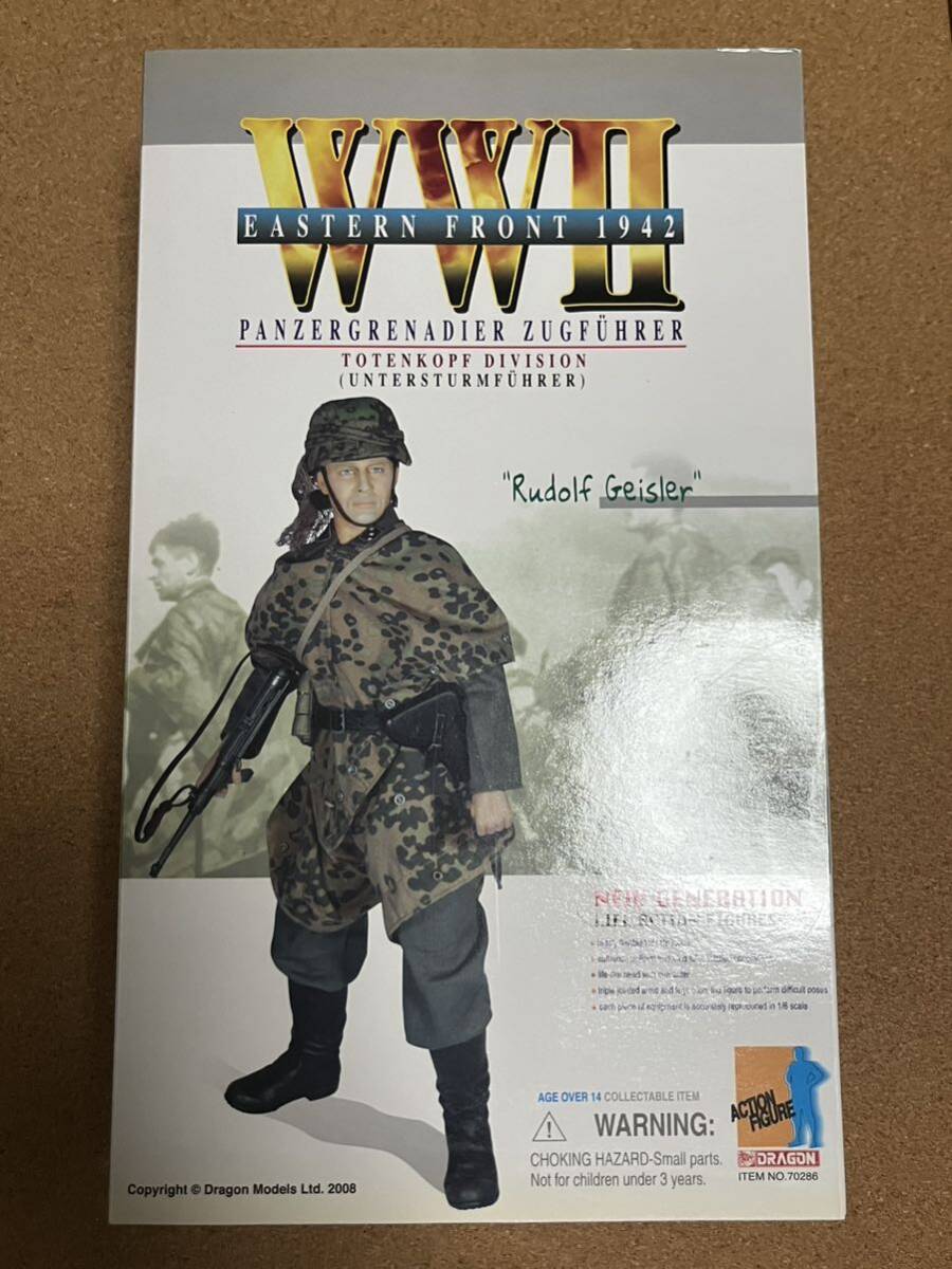 【未展示・未使用品】ドラゴンモデル 1/6 WWⅡ ドイツ軍 武装親衛隊 トーテンコップ師団 装甲擲弾兵《東部戦線1945年》（Rudolf Geisler）