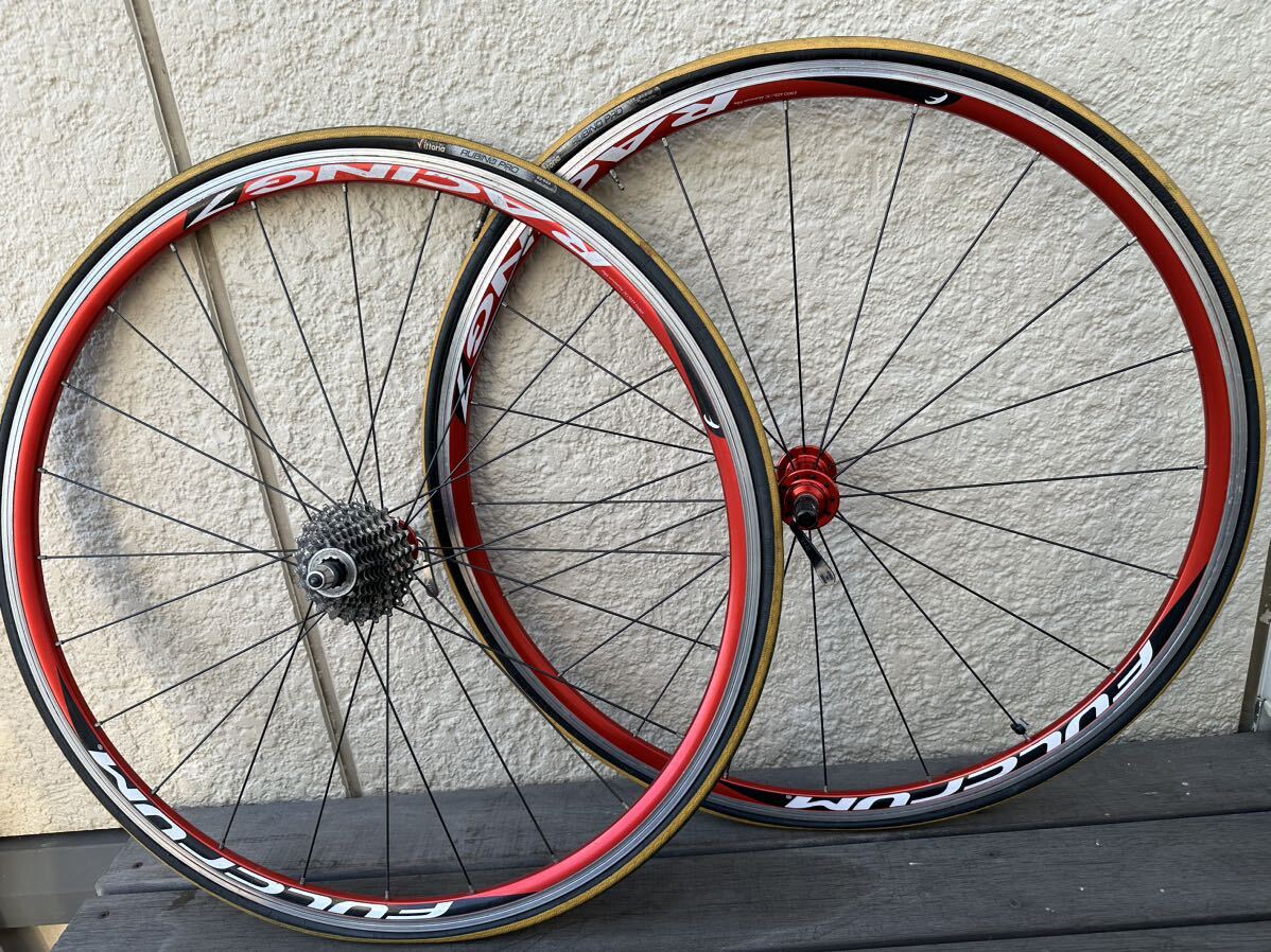 ロードバイク 自転車 ホイール 希少 FULCRUM RACING 7 RED フルクラム レーシング7 ETRTO 622×15C ALUMINIUM ALLOY