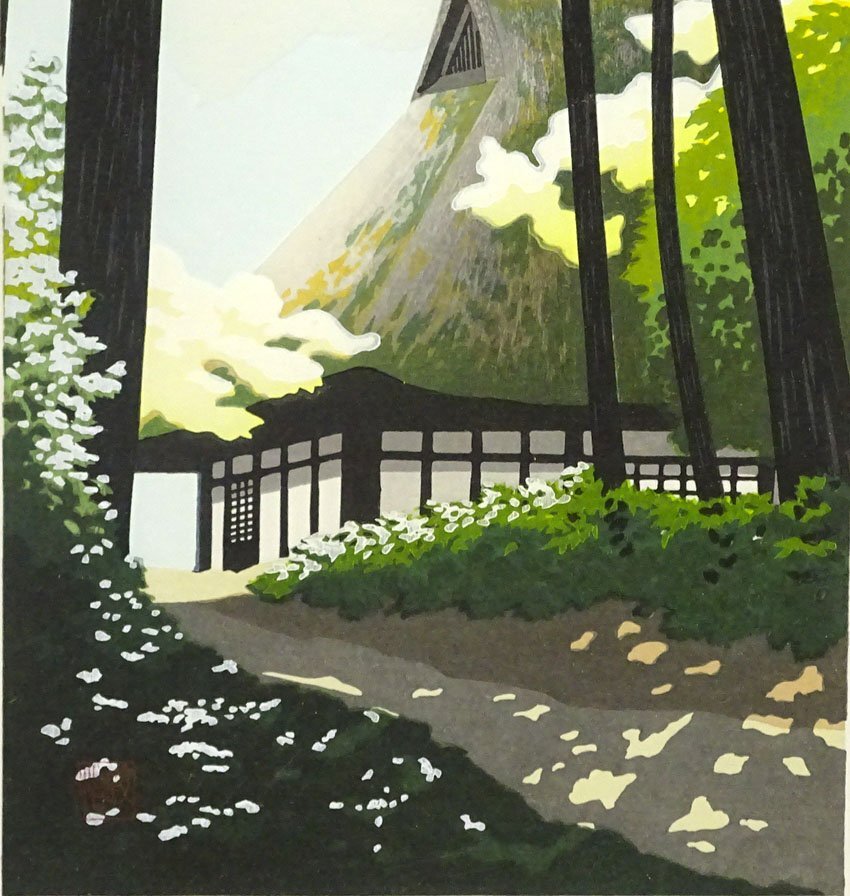 木版画 #『Green green』 木版画 #『Green green』