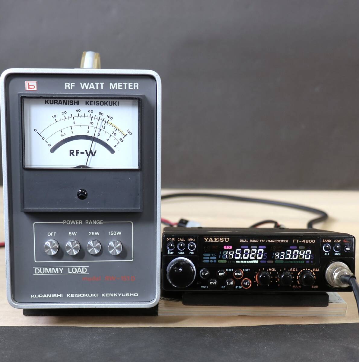 YAESU FT-4800 145/430MHz reception 2-band mobile radio C636
