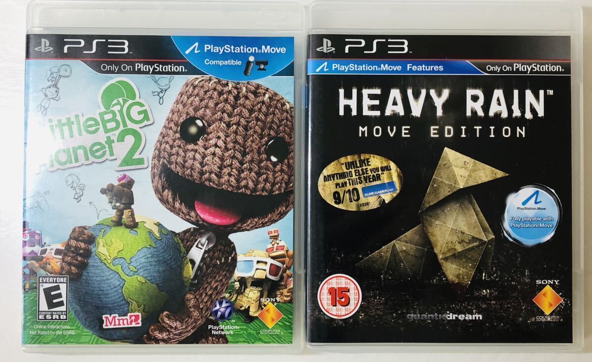 海外版 PS3 PlayStation MOVE 対応ソフト セット HEAVY RAIN Little BIG Planet2 （ ゲーム ）