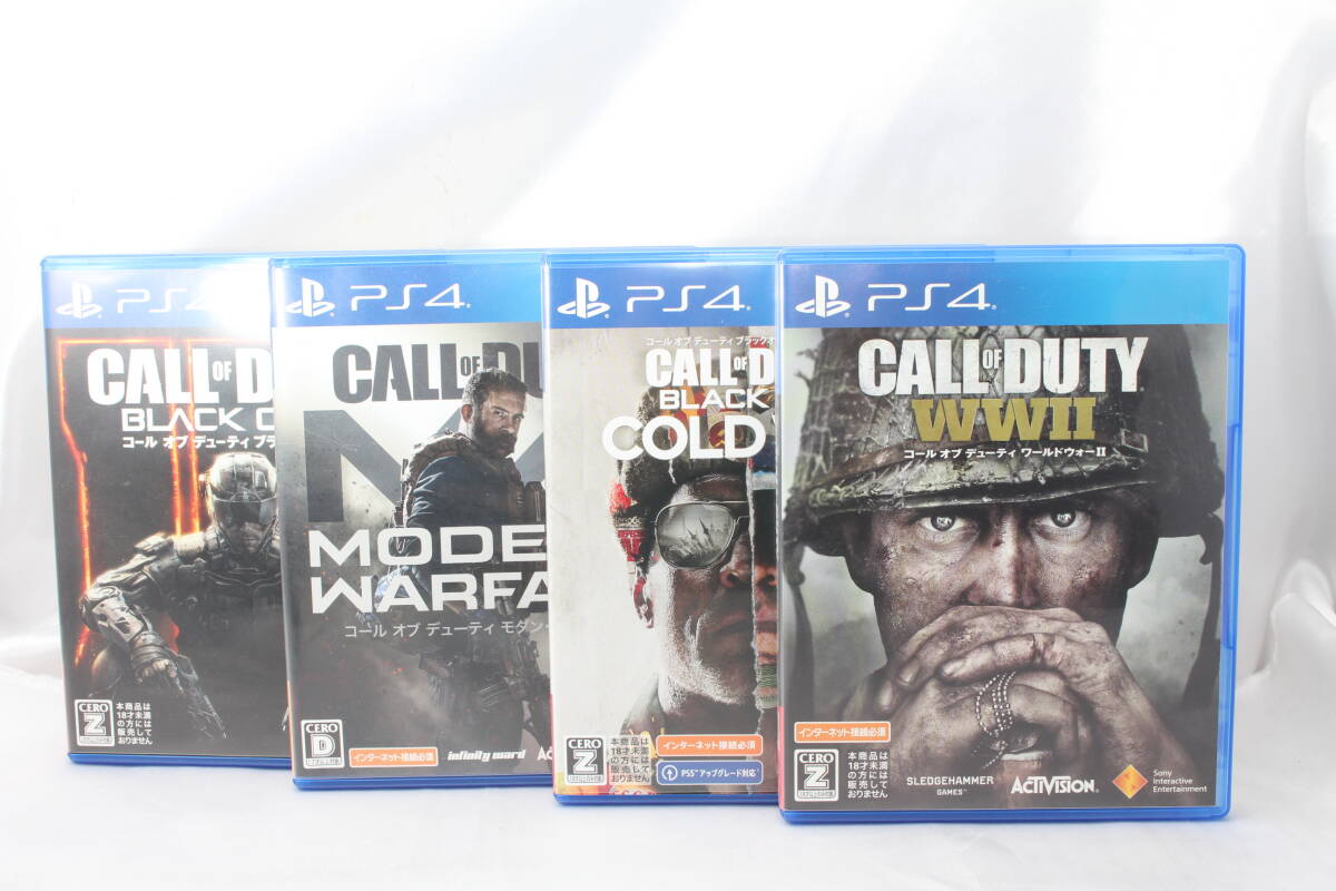 ★【PS4】 コール オブ デューティ ブラックオプス コールドウォー ・ モダン・ウォーフェア ・ WWII ・ Black Ops 3 ★ 4本セット