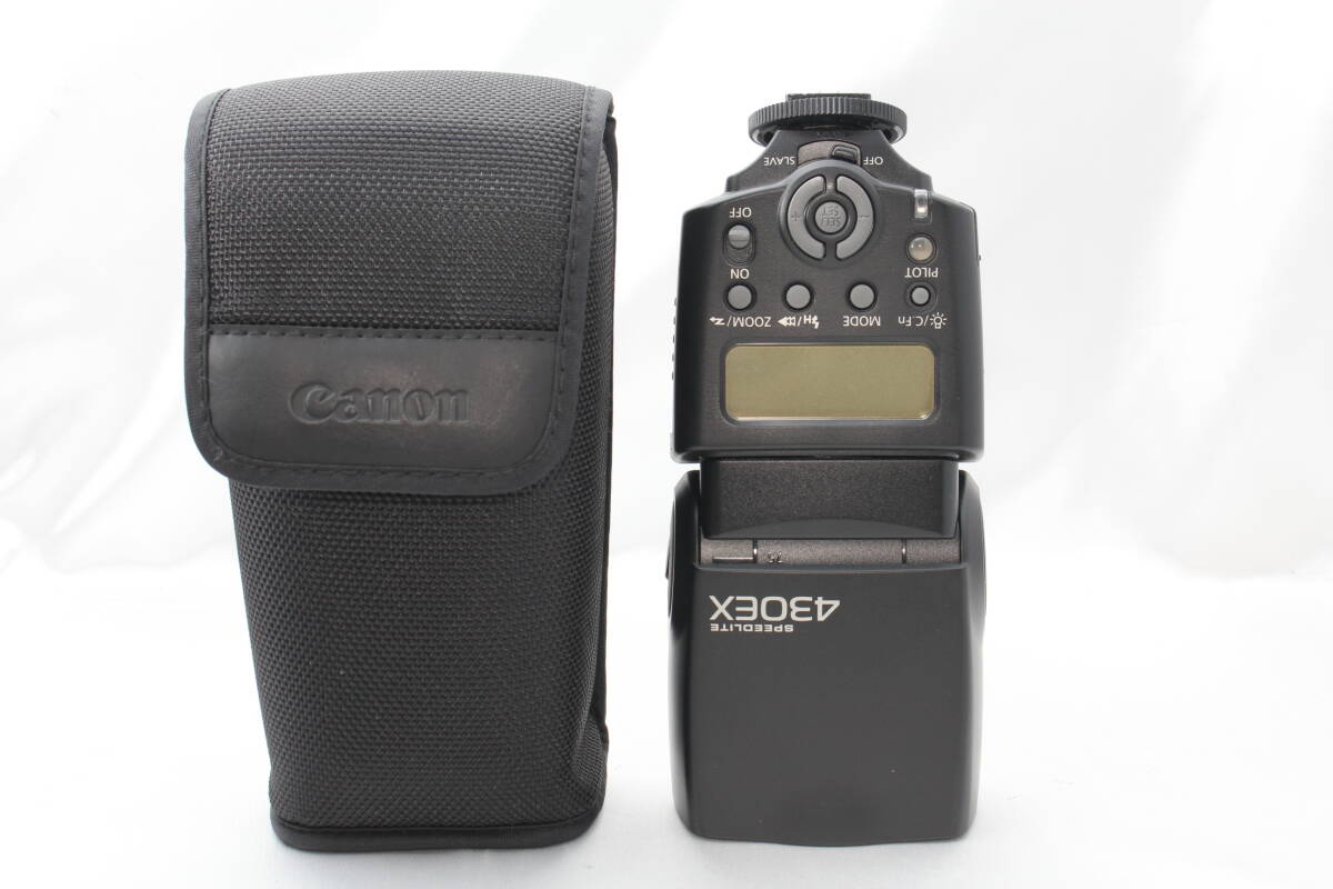 ★【限定！極上美品 ケース付き】 Canon SPEEDLITE 430EX 純正外部ストロボ ★ 20230311 SP430EX