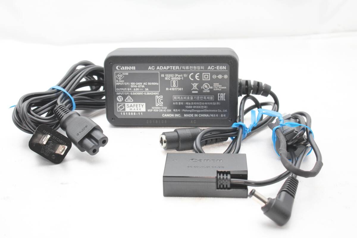 Canon - 【美品】Canon  ACアダプター+DCカプラー(AC-E6N、DR-E18) Canon ACアダプター AC-E6N+DCカプラーDR-E18