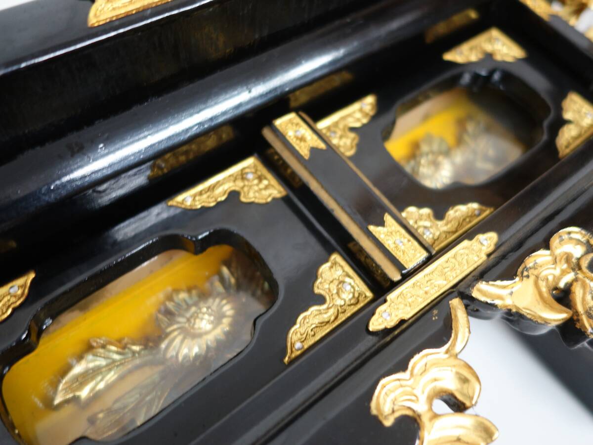伝統工芸 工芸美術 仏教美術 *高級豪華大型仏具*経机 前机 経 伝統工芸 工芸美術 仏教美術 *高級豪華大型仏具*経机 前机 経