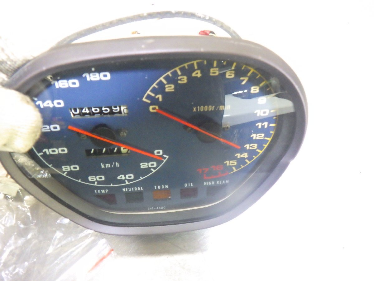 【中古品】GSX-250S カタナ 刀 純正 スピードメーター 180ｋｍ/h SUZUKI KATANA スズキ　GSX-400S ■ ☆GSX250S KATANA カタナ 刀 [GJ76A] 純正 スピードメーター タコ