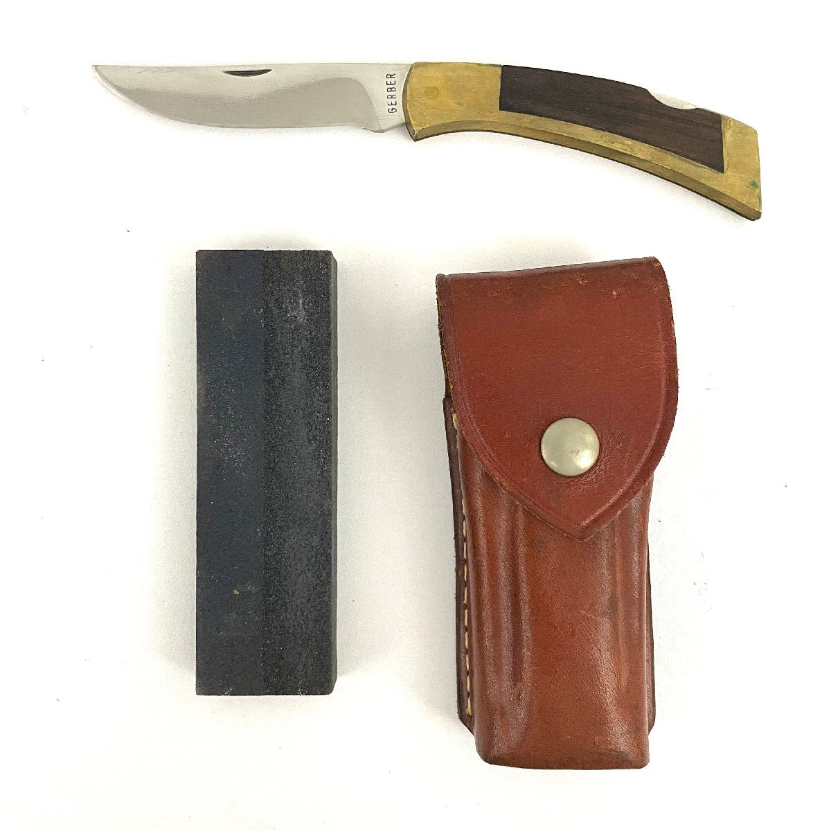 GERBER PORTLAND 97223 U.S.A フォールディングナイフ 折りたたみナイフ ガーバー 砥石付き 送料520円！