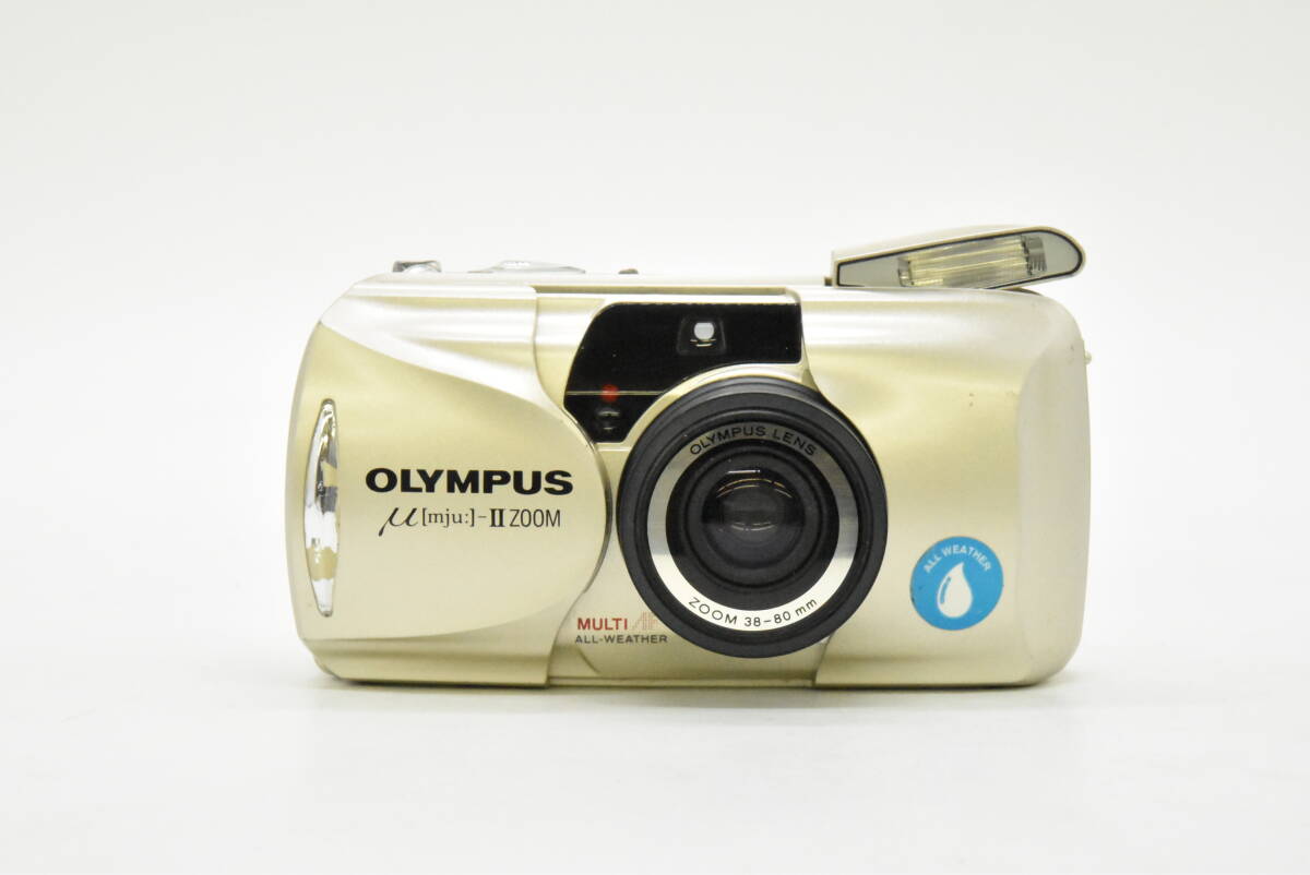 OLYMPUS μ [mju:]-II ZOOM 38-80mm コンパクト フィルムカメラ ミュー オリンパス リモートコントロール付き RC-200 //H050601