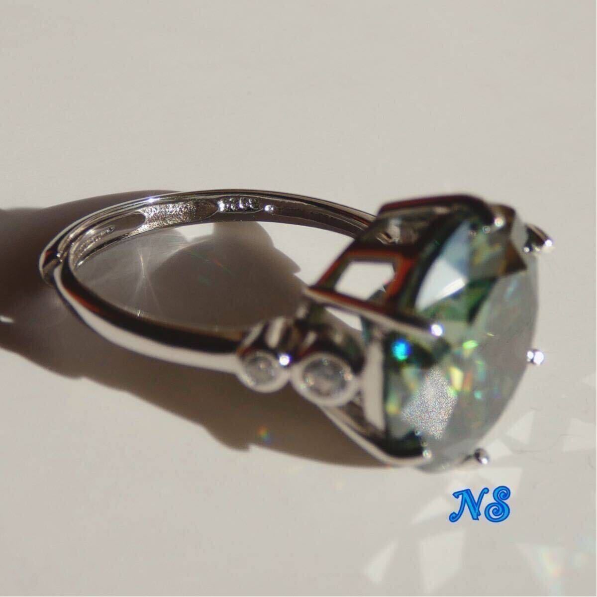 モアサナイト ダイヤモンド リング 指輪 10ct 14mm ソリティア モアサナイト ダイヤモンド リング 指輪 10ct 14mm ソリティア