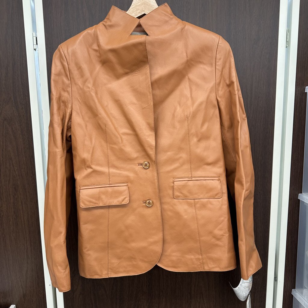 [140204]●新品・タグ付き●ピエールバルマン BALMAIN レザージャケット 11 キャメル 羊革