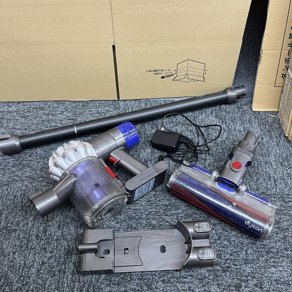 143405◎Dyson ダイソン SV07 コードレスクリーナー サイクロン式 掃除機 グレー ブルー