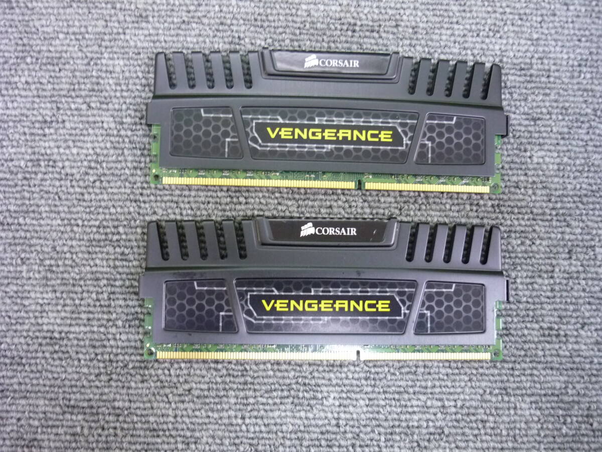 ■[返品返金可]　CORSAIR デスクトップ用メモリ基板 DDR3-1600 8GB2枚 動作未確認 中古品　クリックポスト発送■