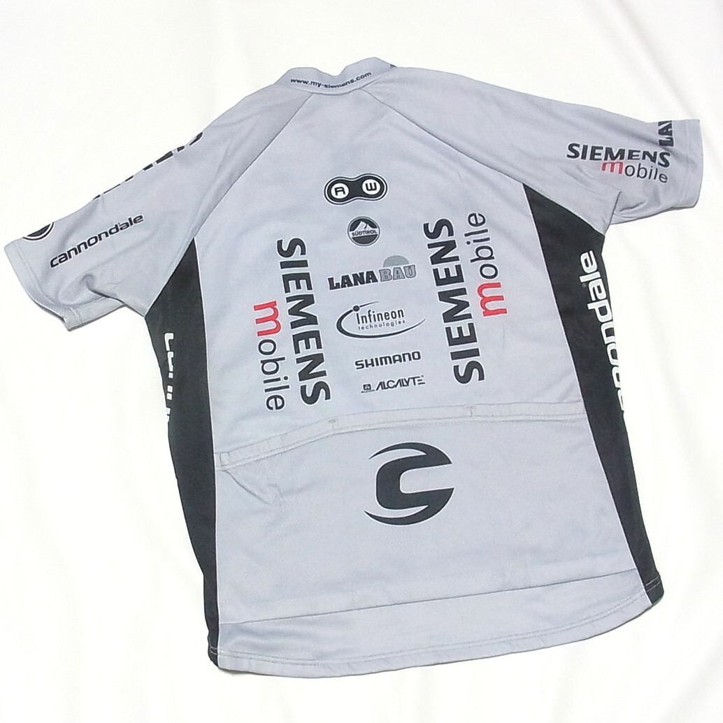 キャノンデール 半袖 サイクルジャージ M ハーフジップ シャツ