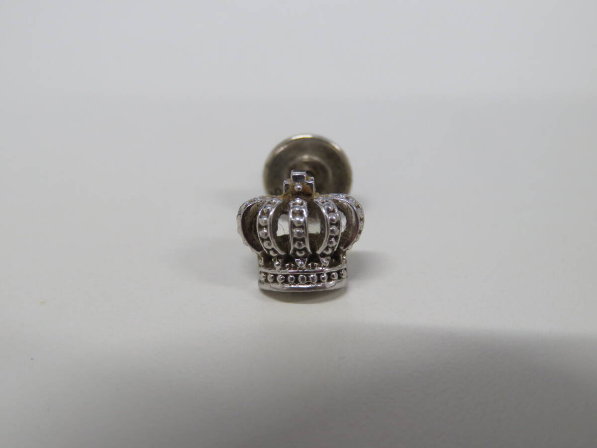 Justin Davis ジャスティンデイビス ピアス 片耳用 SILVER925 シルバー 王冠 クラウン 現状品 激安1円スタート