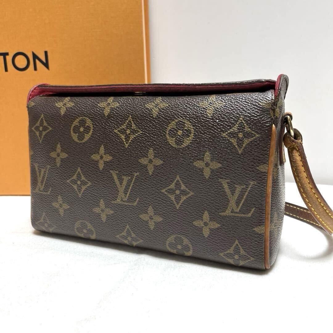 【廃盤品 限定品】1円 LOUIS VUITTON ルイヴィトン　モノグラム レシタル ハンドバッグ ワンショルダー アクセサリーポーチ 正規品 M51900
