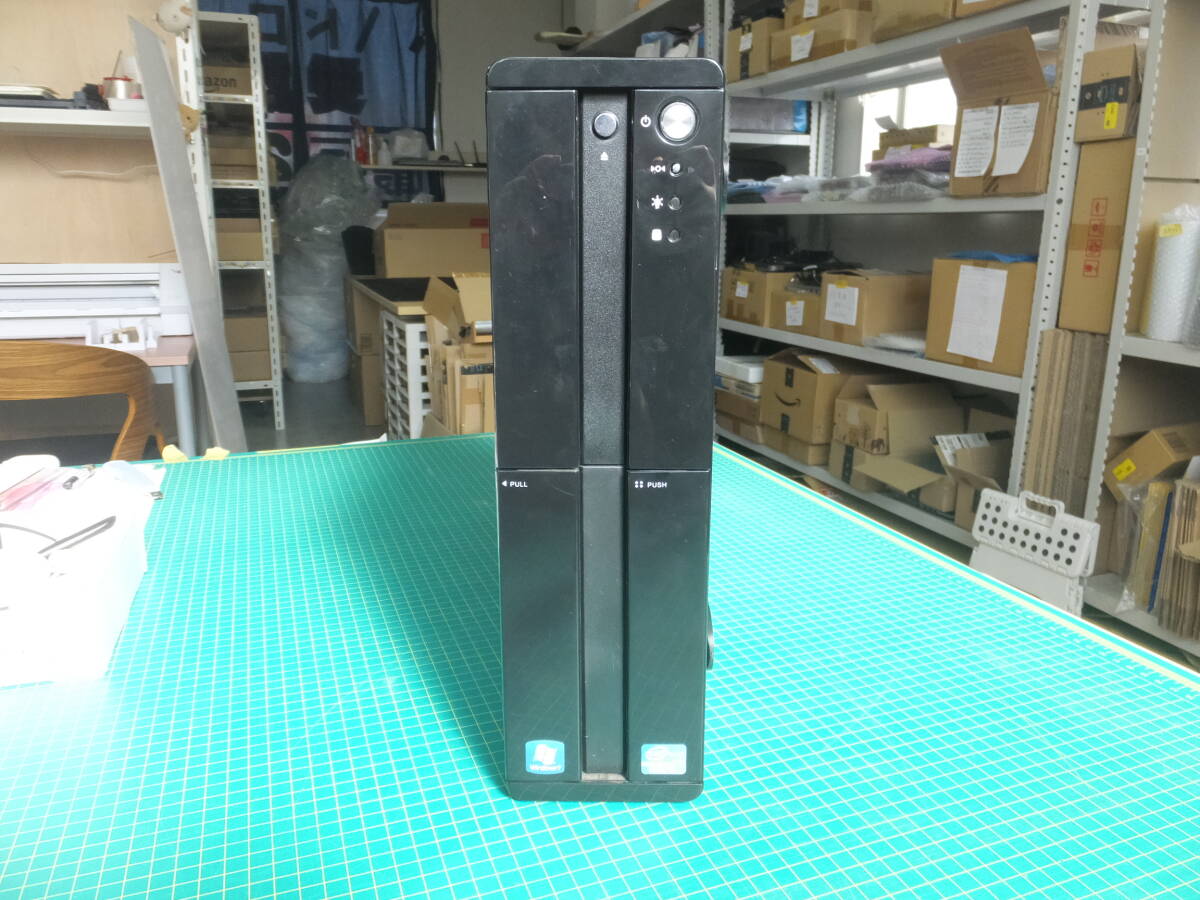 自作PC　スリムタワー　縦置き横置きOK！corei3-2120T 8GB HDD500GB DVD 11Pro ④_画像1