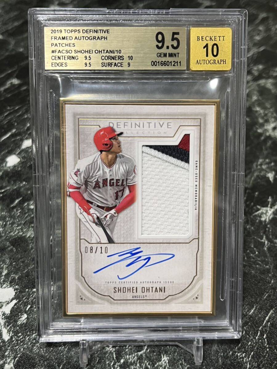 2019 Topps Definitive Collection Shohei Ohtani Framed Auto