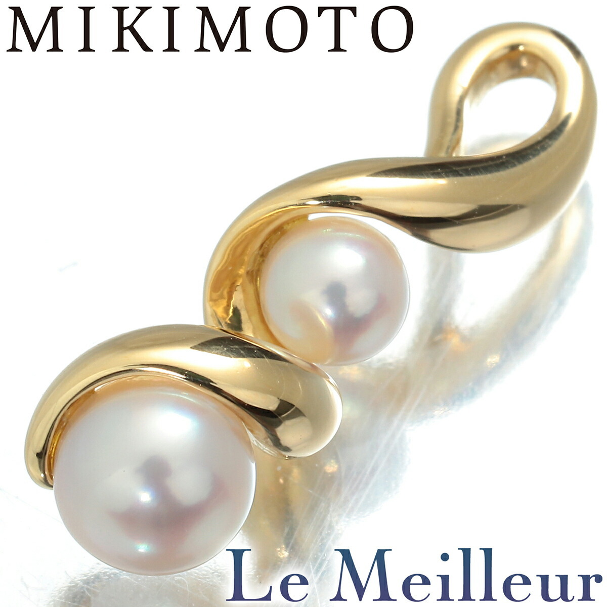 シンプルにエレガント MIKIMOTO ミキモト K18 ダイヤモンド シンプルにエレガント MIKIMOTO ミキモト K18 ダイヤモンド
