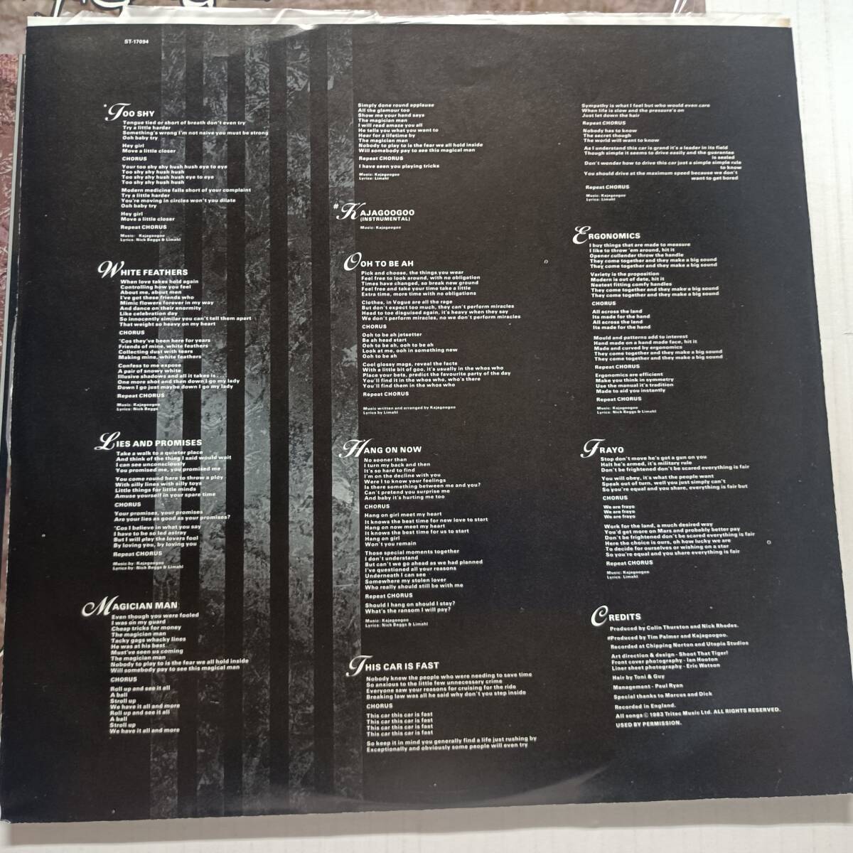 即決 KAJAGOOGOO White Feathers US シュリンク付き カジャグーグー YA