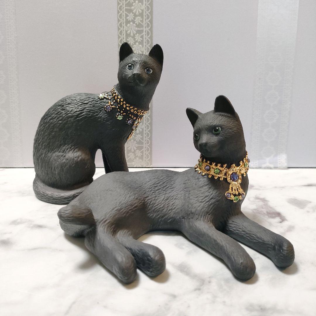 レノックス猫 ( 鼻に蝶々 ) - 置物 レノックス猫 ( 鼻に蝶々 ) - 置物