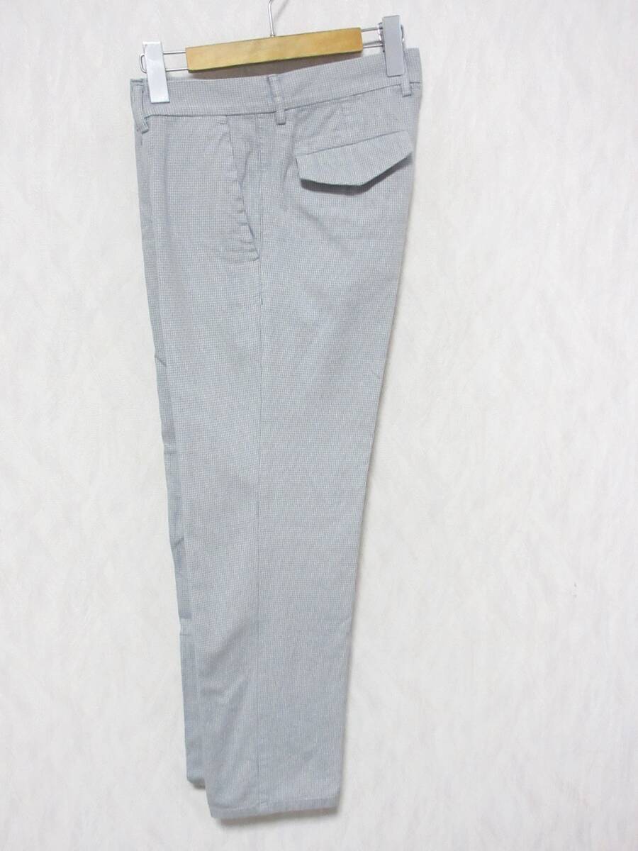 Calvin klein カルバンクライン コットン×ウール ストレッチ ロングパンツ スラックス メンズ ウエスト82 グレー　yg6214