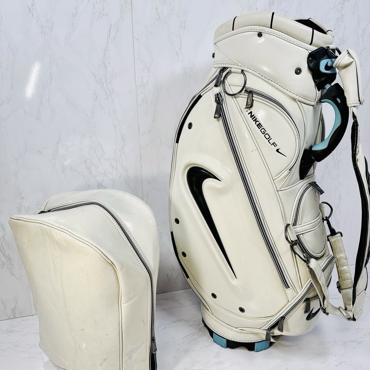 希少.廃盤品】NIKEGOLF ナイキ キャディーバッグ エナメル【6 希少.廃盤品】NIKEGOLF ナイキ キャディーバッグ エナメル【6