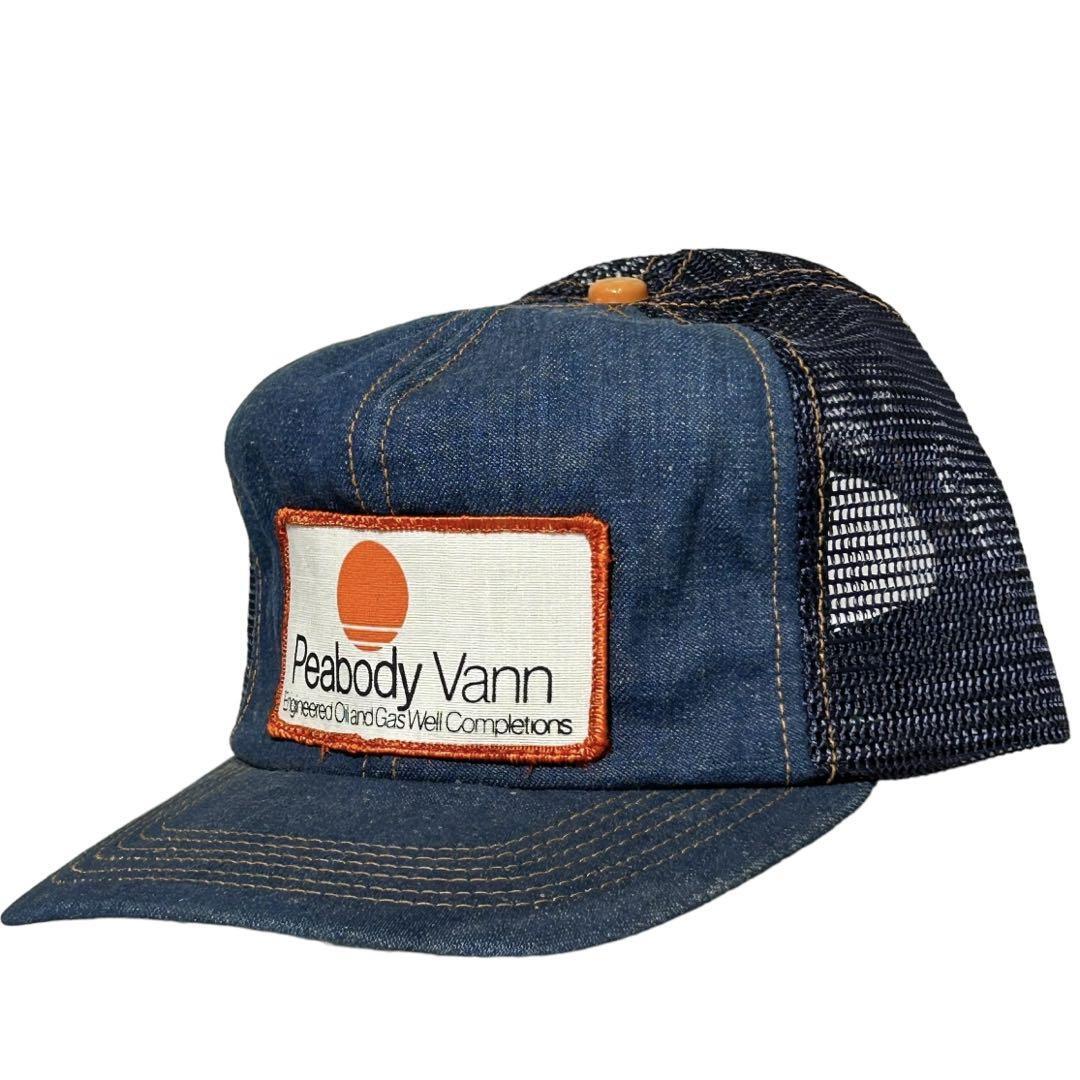 90s 80s USA製 企業 デニム キャップ ヴィンテージ Yahoo!オークション - 【80s】USA企業系 デニム トラッカー