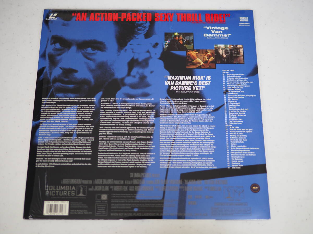 （LD）輸入盤LD/ MAXIMUM RISK　VAN DAMME/シュリンク