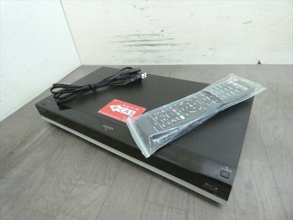 500GB☆15年☆シャープ/SHARP/AQUOS☆HDD/BDレコーダー☆BD-W570☆リモコン付☆2番組同時録画☆3D対応機 管SA5532